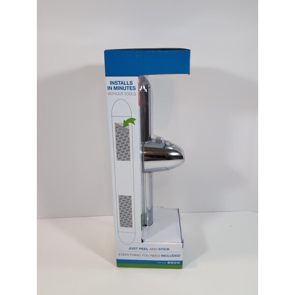 Oxygenics 22842 Showerhead Easy Slide Bar 3.25" W x 16" H x 3.5" D Chrome RV NEW - Picture 2 of 5